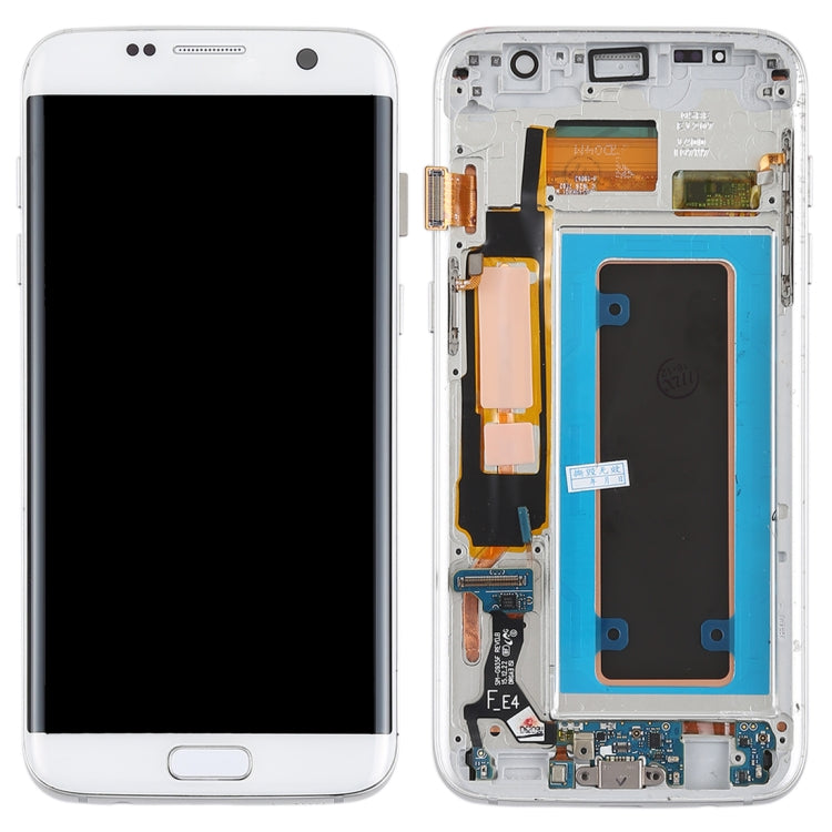Original Super AMOLED Material LCD Screen and Digitizer Full Assembly(with Frame / Charging Port Flex Cable / Power Button Flex Cable / Volume Button Flex Cable) for Galaxy S7 Edge / G935F / G935FD