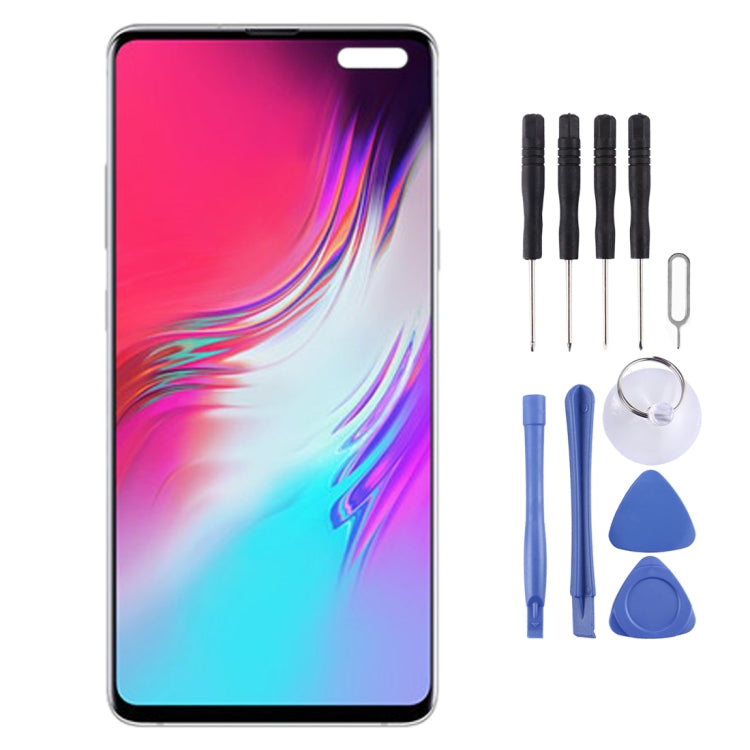 Original Dynamic AMOLED LCD Screen for Galaxy S10 5G Digitizer Full Assembly with Frame