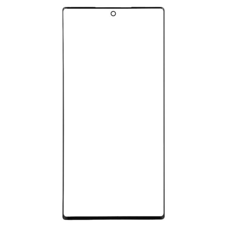 For Galaxy Note 10 Front Screen Outer Glass Lens (Black)