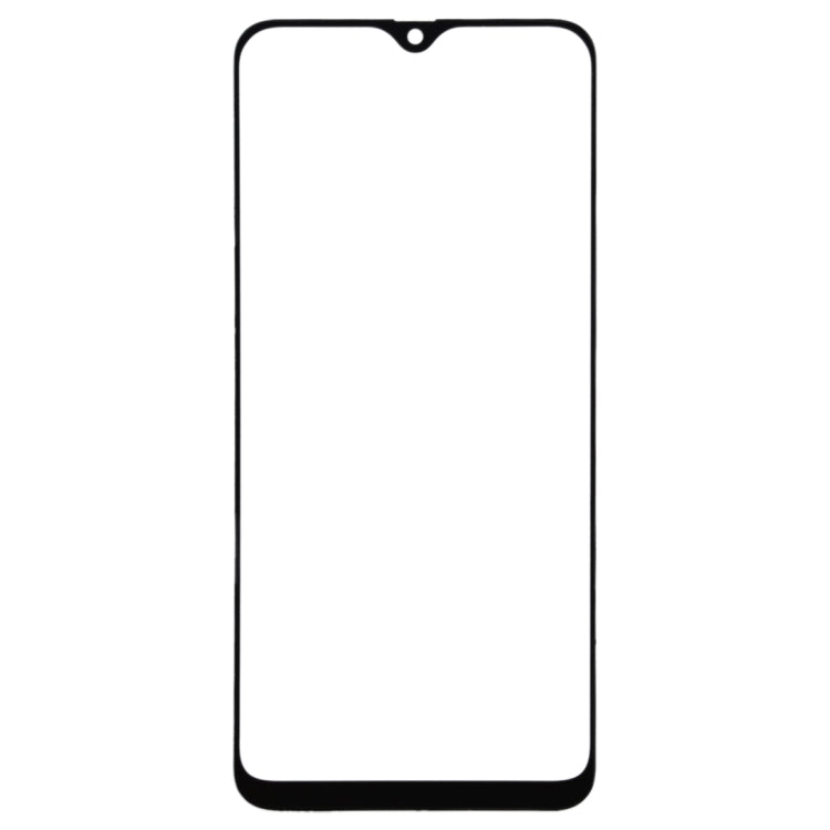 For Galaxy A40s Front Screen Outer Glass Lens (Black)