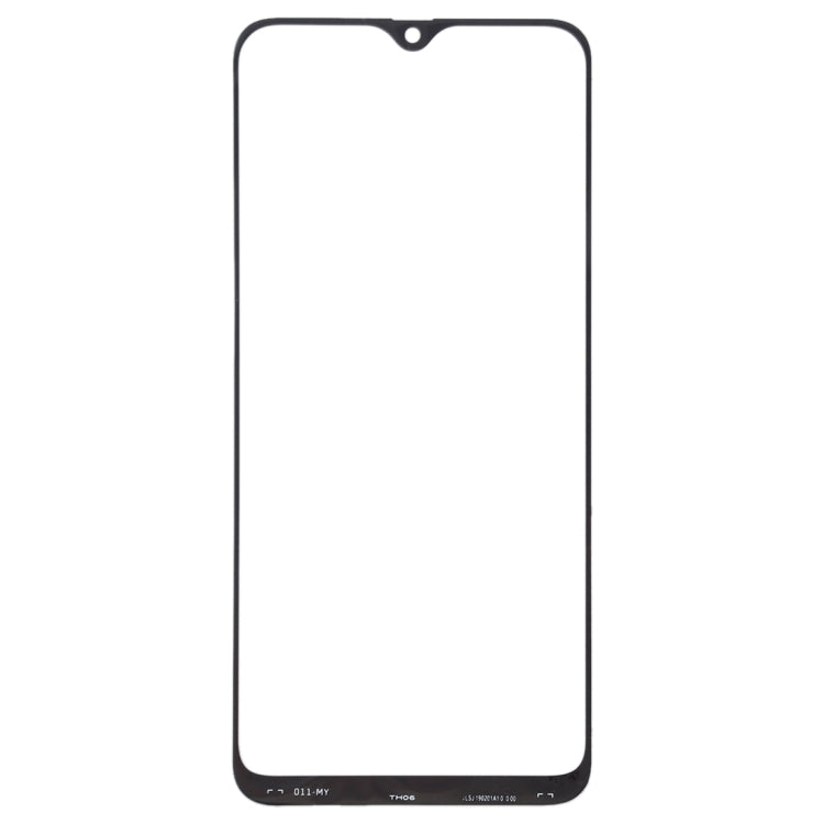 For Galaxy A40s Front Screen Outer Glass Lens (Black)