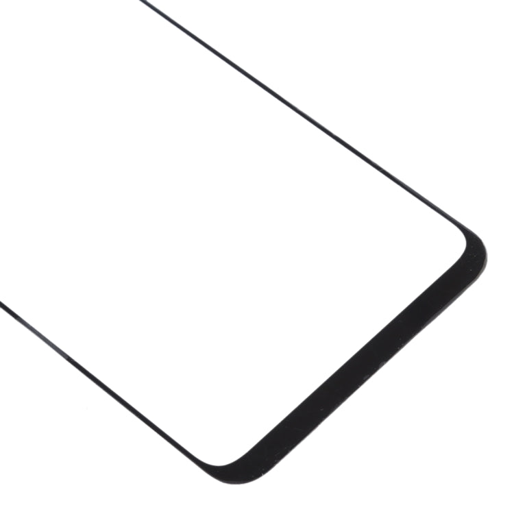 For Galaxy A40s Front Screen Outer Glass Lens (Black)