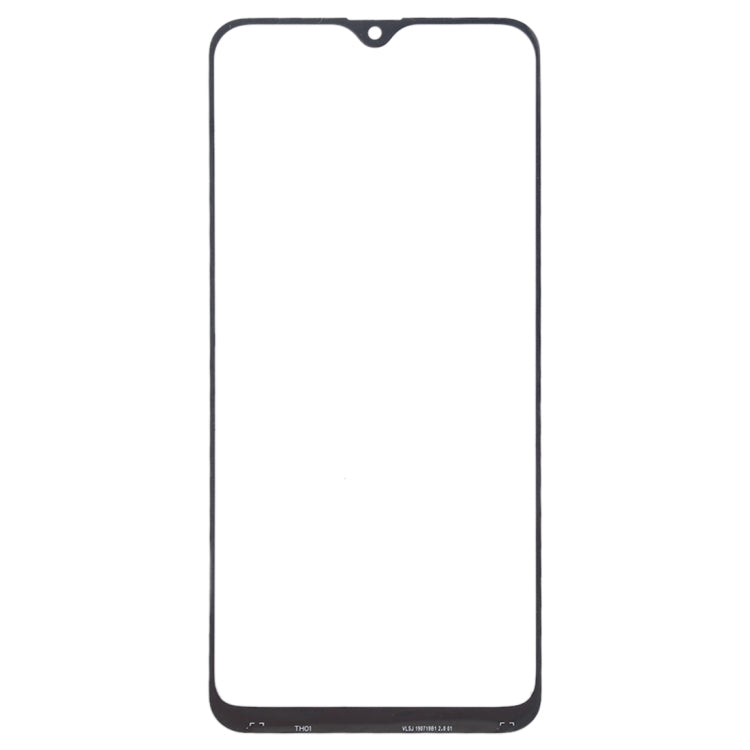 For Galaxy A30s Front Screen Outer Glass Lens (Black)