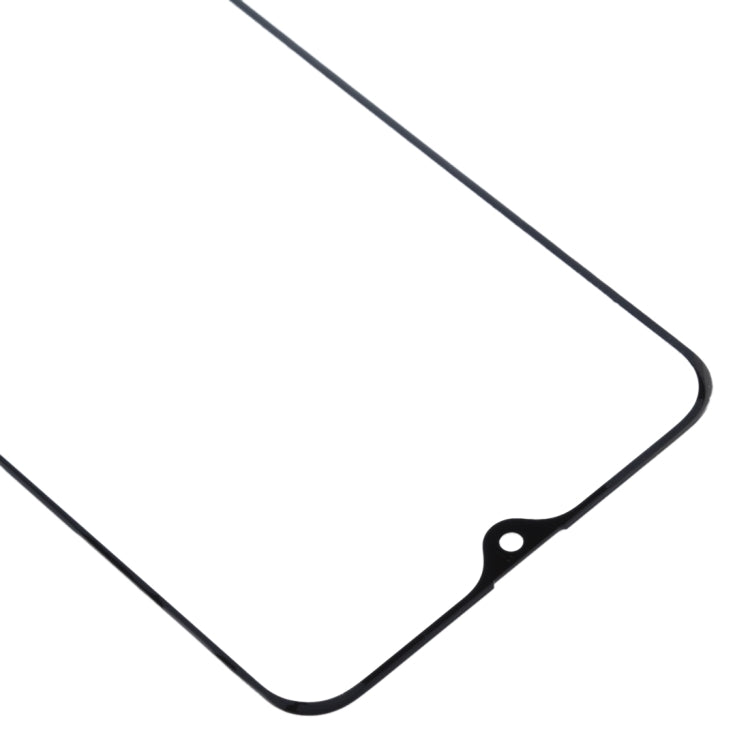 For Galaxy A30s Front Screen Outer Glass Lens (Black)