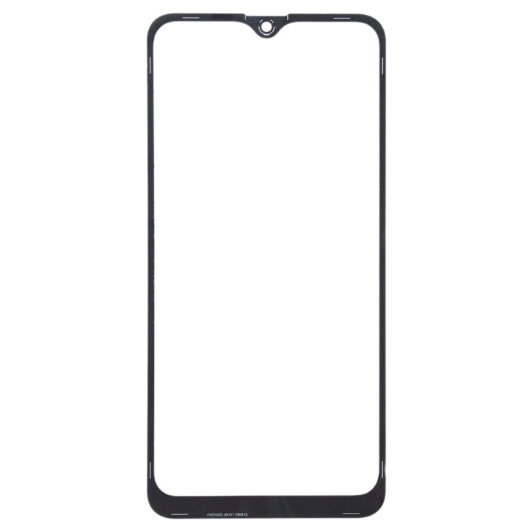For Galaxy A10s  Front Screen Outer Glass Lens (Black)