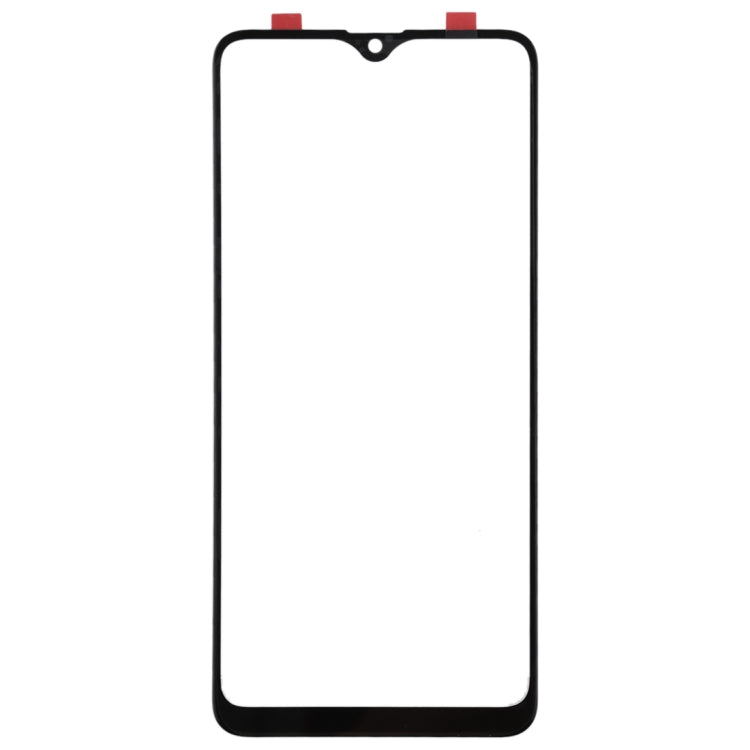 For Galaxy A20s Front Screen Outer Glass Lens (Black)