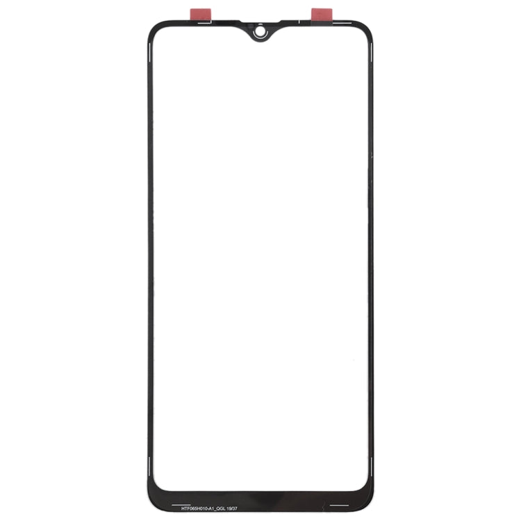 For Galaxy A20s Front Screen Outer Glass Lens (Black)