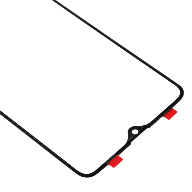 For Galaxy A20s Front Screen Outer Glass Lens (Black)