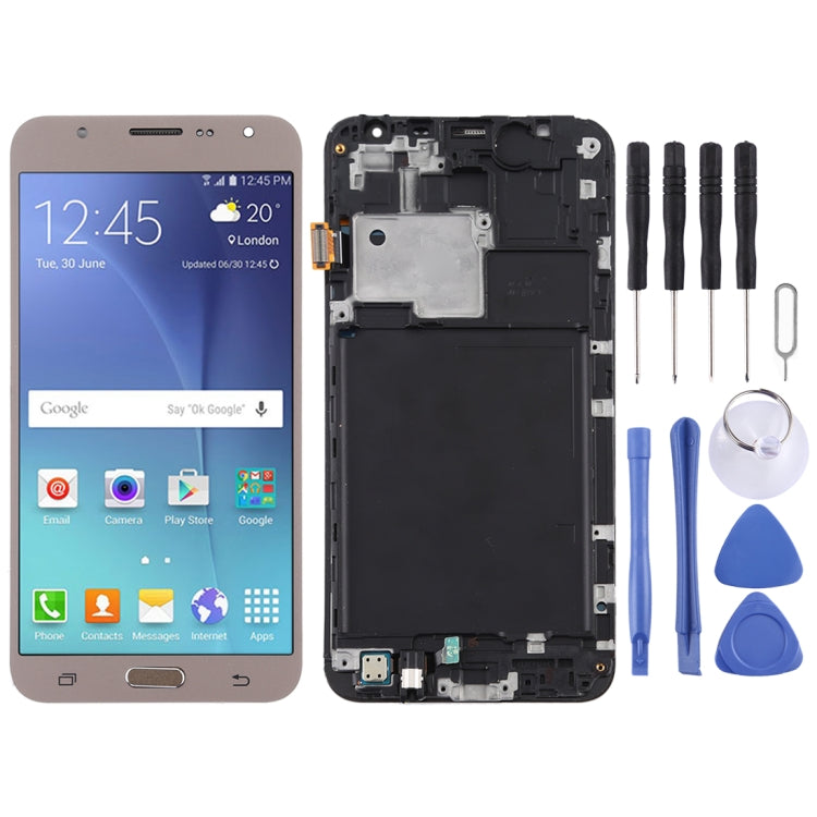 TFT LCD Screen for Galaxy J7 (2015) / J700F Digitizer Full Assembly with Frame