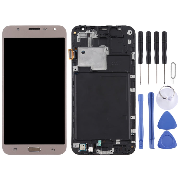TFT LCD Screen for Galaxy J7 (2015) / J700F Digitizer Full Assembly with Frame