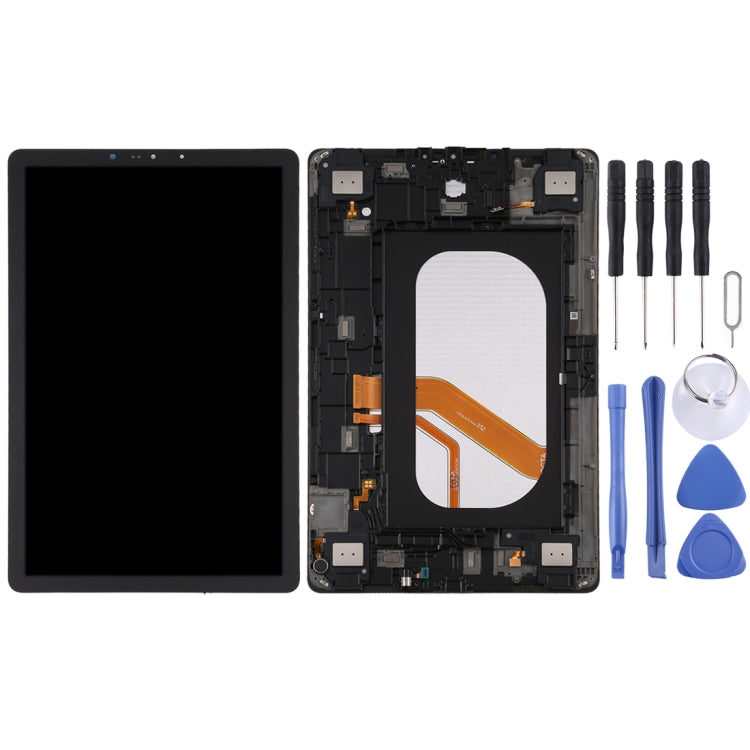 Original LCD Screen for Galaxy Tab S4 10.5 inch SM-T835 (LTE Version) Digitizer Full Assembly with Frame (Black)