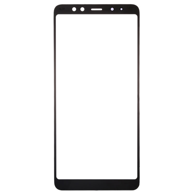 For Galaxy A8 (2018) Front Screen Outer Glass Lens (Black)