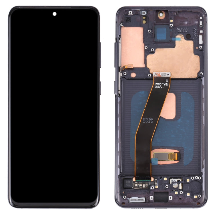 Original Dynamic AMOLED Material LCD Screen and Digitizer Full Assembly with Frame for