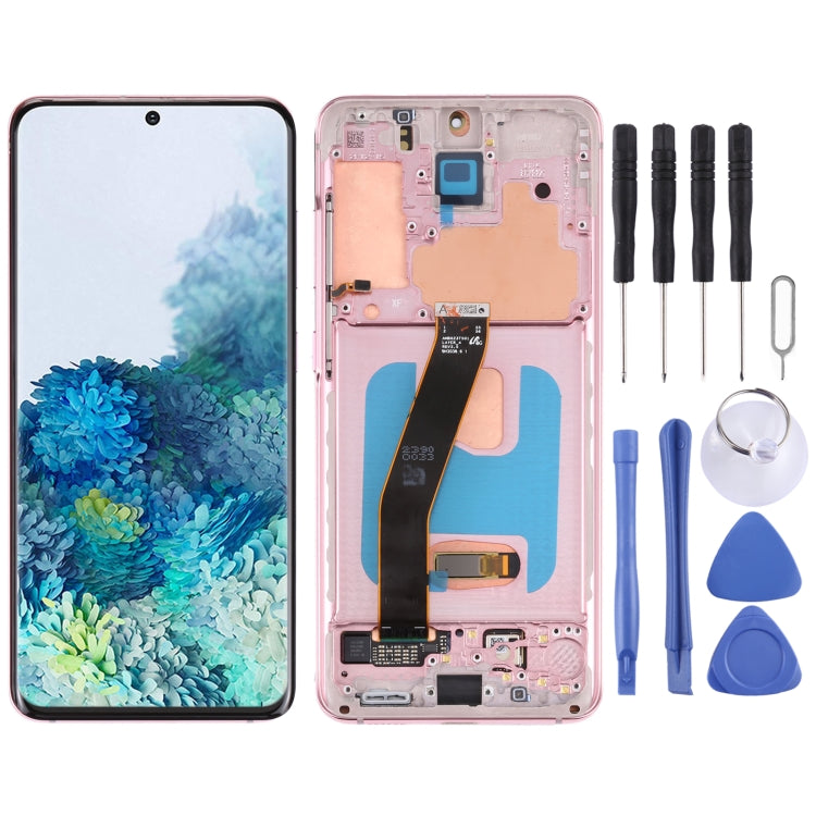 Original Dynamic AMOLED Material LCD Screen and Digitizer Full Assembly with Frame for