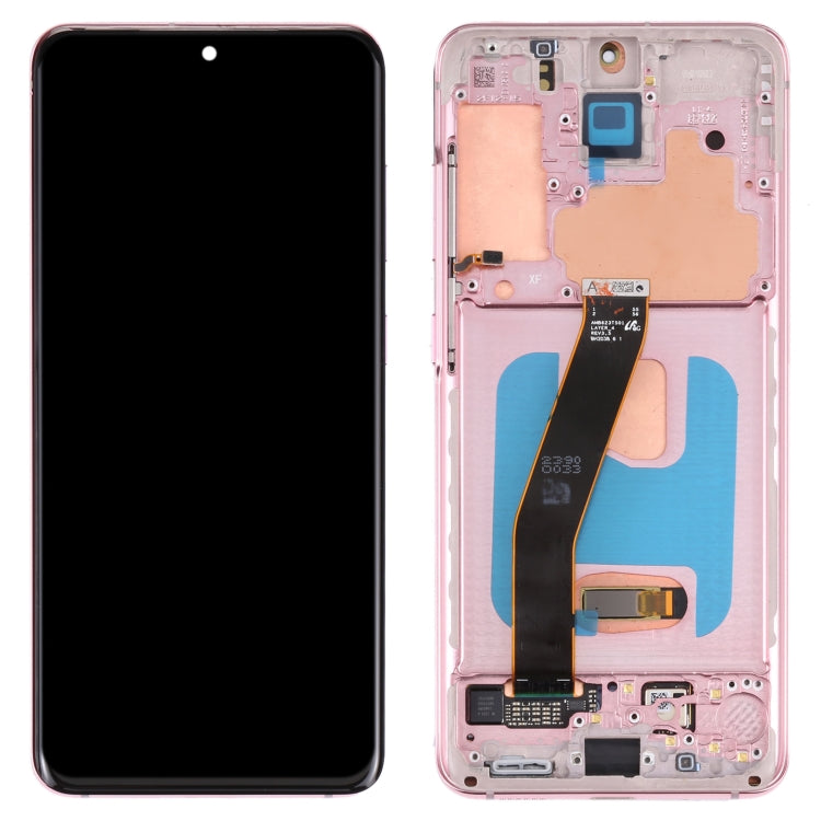 Original Dynamic AMOLED Material LCD Screen and Digitizer Full Assembly with Frame for