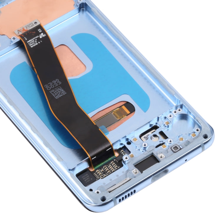 Original Dynamic AMOLED Material LCD Screen and Digitizer Full Assembly with Frame for