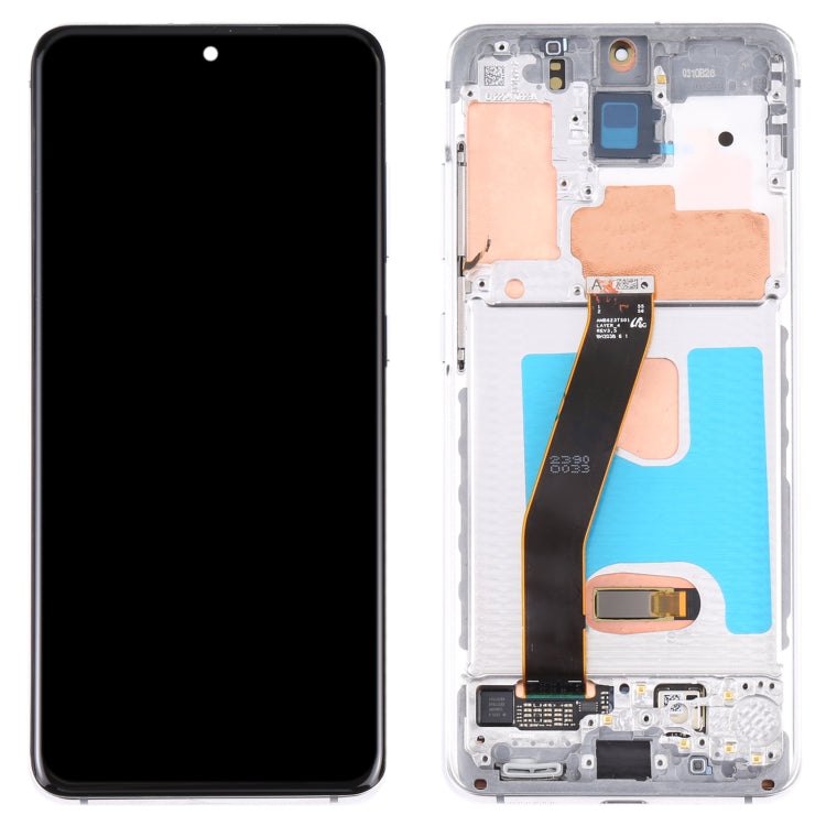 Original Dynamic AMOLED Material LCD Screen and Digitizer Full Assembly with Frame for