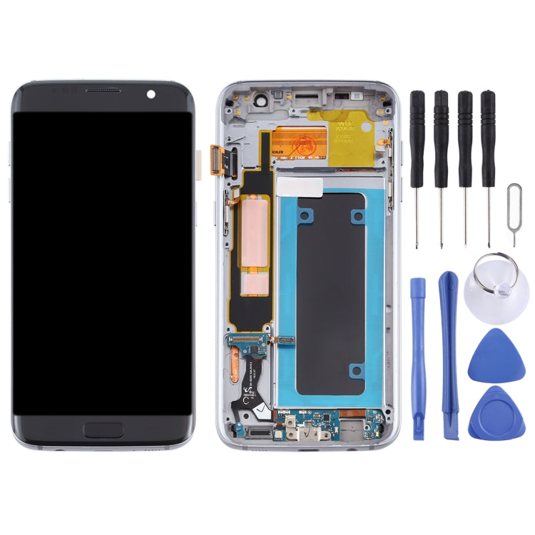 OLED LCD Screen for Samsung Galaxy S7 Edge / SM-G935F Digitizer Full Assembly with Frame