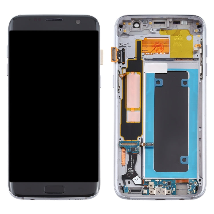 OLED LCD Screen for Samsung Galaxy S7 Edge / SM-G935F Digitizer Full Assembly with Frame