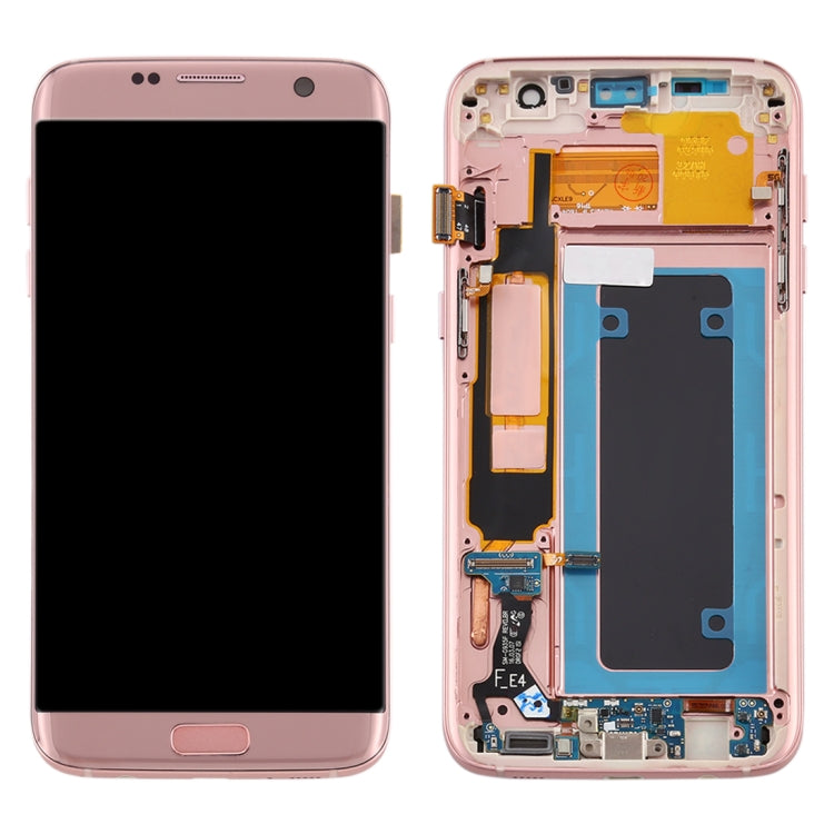 OLED LCD Screen for Samsung Galaxy S7 Edge / SM-G935F Digitizer Full Assembly with Frame