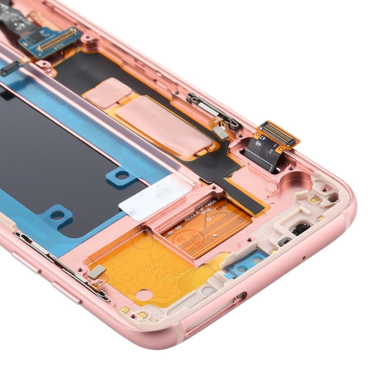 OLED LCD Screen for Samsung Galaxy S7 Edge / SM-G935F Digitizer Full Assembly with Frame