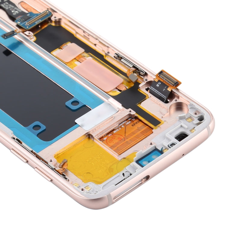 OLED LCD Screen for Samsung Galaxy S7 Edge / SM-G935F Digitizer Full Assembly with Frame