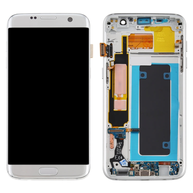 OLED LCD Screen for Samsung Galaxy S7 Edge / SM-G935F Digitizer Full Assembly with Frame