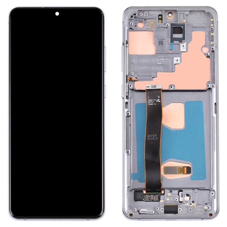 Original Super AMOLED LCD Screen for Samsung Galaxy S20 Ultra 4G/S20 Ultra 5G Digitizer Full Assembly with Frame