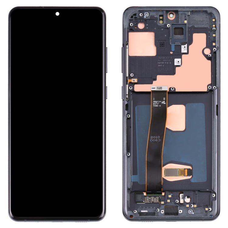 Original Super AMOLED LCD Screen for Samsung Galaxy S20 Ultra 4G/S20 Ultra 5G Digitizer Full Assembly with Frame