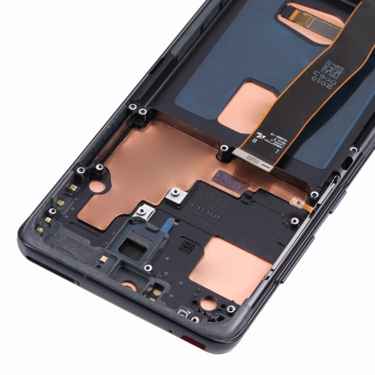 Original Super AMOLED LCD Screen for Samsung Galaxy S20 Ultra 4G/S20 Ultra 5G Digitizer Full Assembly with Frame