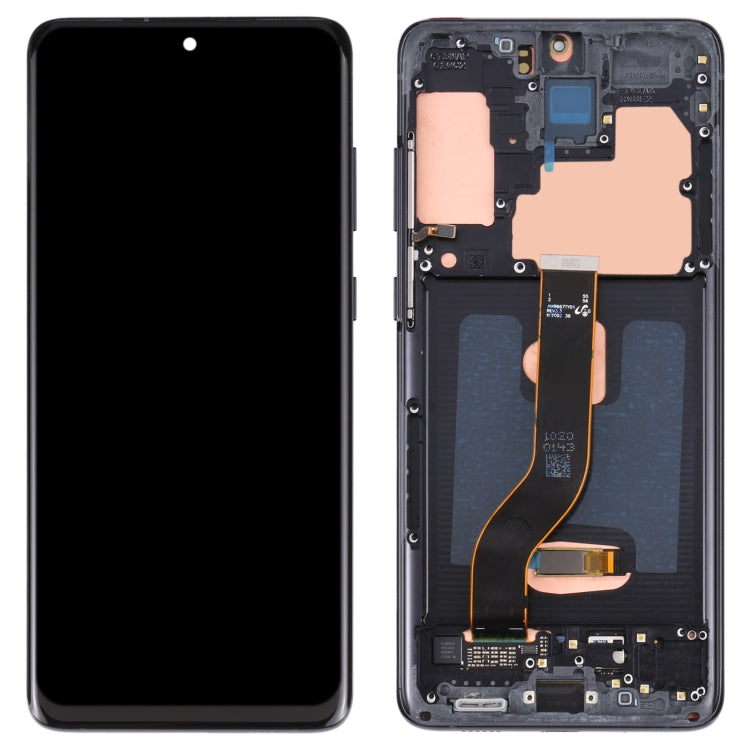 Original Super AMOLED LCD Screen for Samsung Galaxy S20+ 5G SM-G986B/G985 Digitizer Full Assembly with Frame
