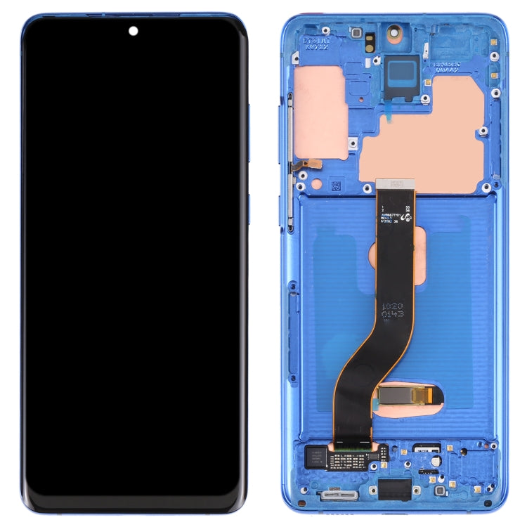 Original Super AMOLED LCD Screen for Samsung Galaxy S20+ 5G SM-G986B/G985 Digitizer Full Assembly with Frame