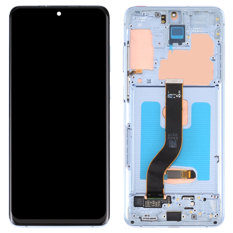 Original Super AMOLED LCD Screen for Samsung Galaxy S20+ 5G SM-G986B/G985 Digitizer Full Assembly with Frame