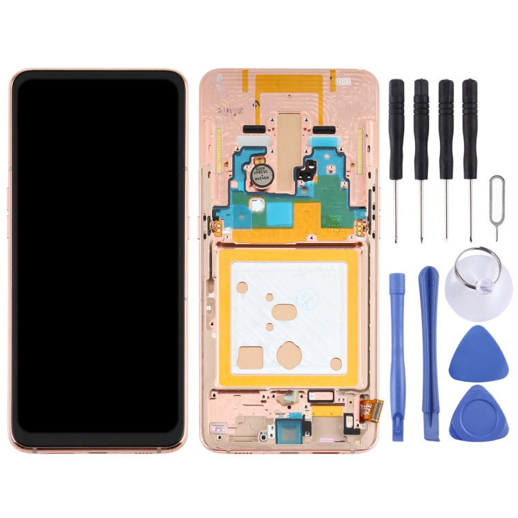 TFT LCD Screen for Samsung Galaxy A80 Digitizer Full Assembly with Frame (Gold)