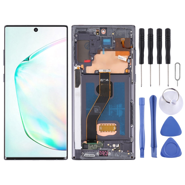 Original LCD Screen for Samsung Galaxy Note10+ 4G/Note10+ 5G SM-N976/N975 Digitizer Full Assembly With Frame