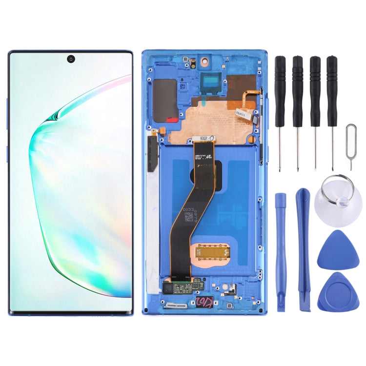 Original LCD Screen for Samsung Galaxy Note10+ 4G/Note10+ 5G SM-N976/N975 Digitizer Full Assembly With Frame