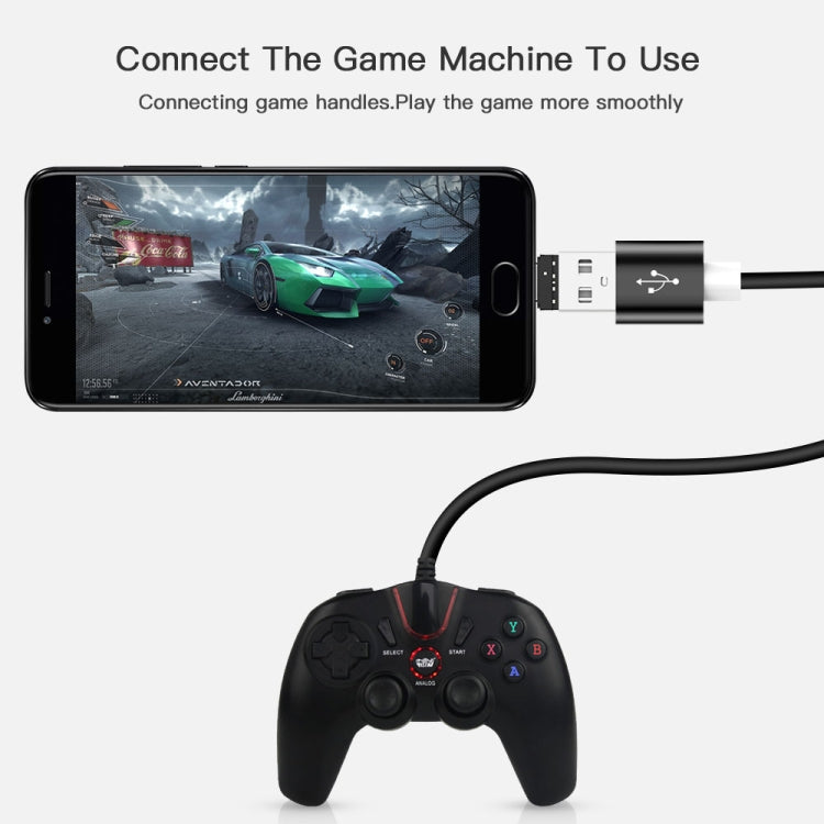 Mini Aluminum Alloy USB-C / Type-C Male to USB Female OTG Adapter Connector