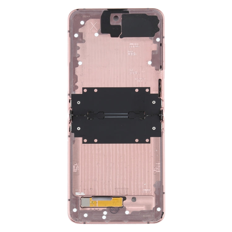 For Samsung Galaxy Z Flip 5G SM-F707  Middle Frame Bezel Plate (Pink)