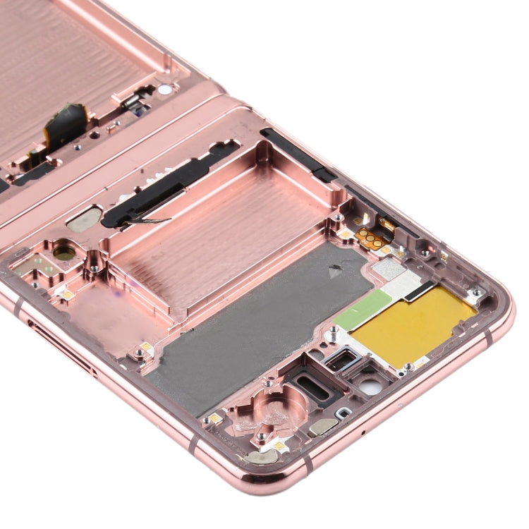 For Samsung Galaxy Z Flip 5G SM-F707  Middle Frame Bezel Plate (Pink)