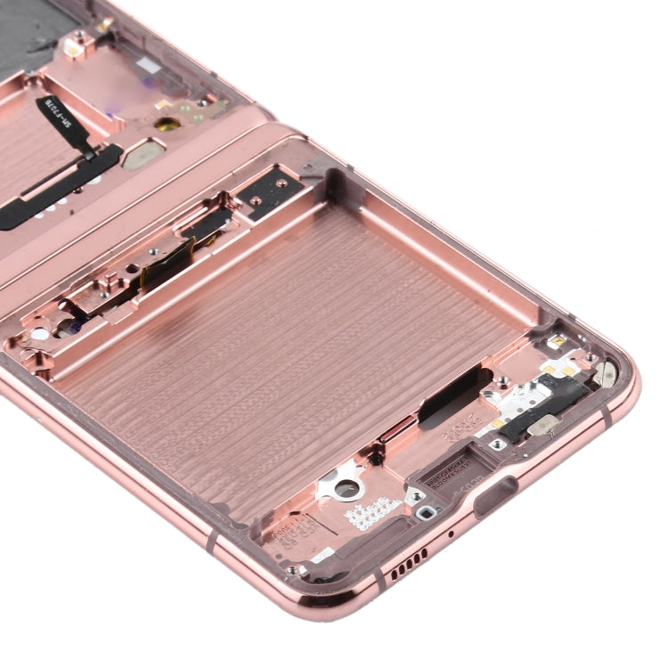 For Samsung Galaxy Z Flip 5G SM-F707  Middle Frame Bezel Plate (Pink)