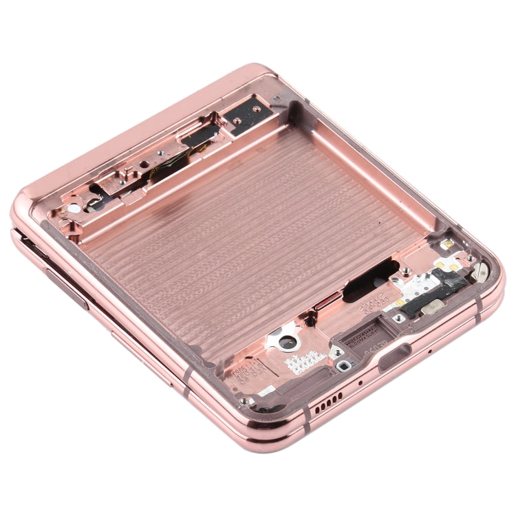 For Samsung Galaxy Z Flip 5G SM-F707  Middle Frame Bezel Plate (Pink)