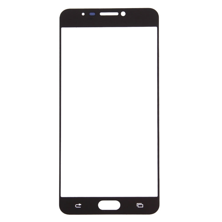 For Galaxy C7  Front Screen Outer Glass Lens (White)