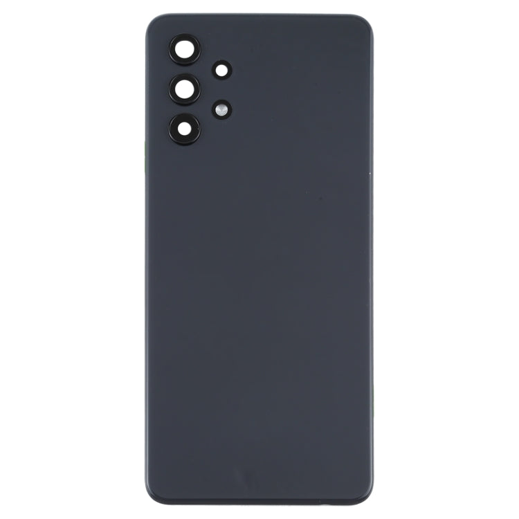 For Samsung Galaxy A32 4G Battery Back Cover with Camera Lens Cover (Black)