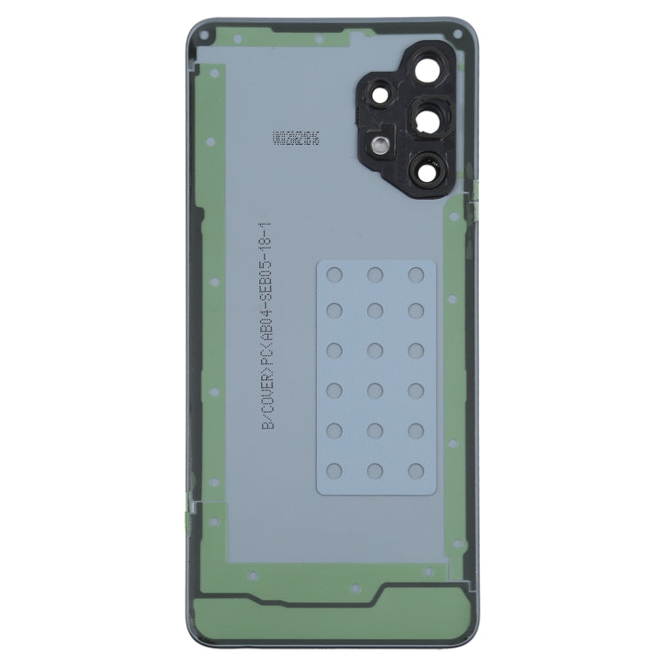 For Samsung Galaxy A32 4G Battery Back Cover with Camera Lens Cover (Black)