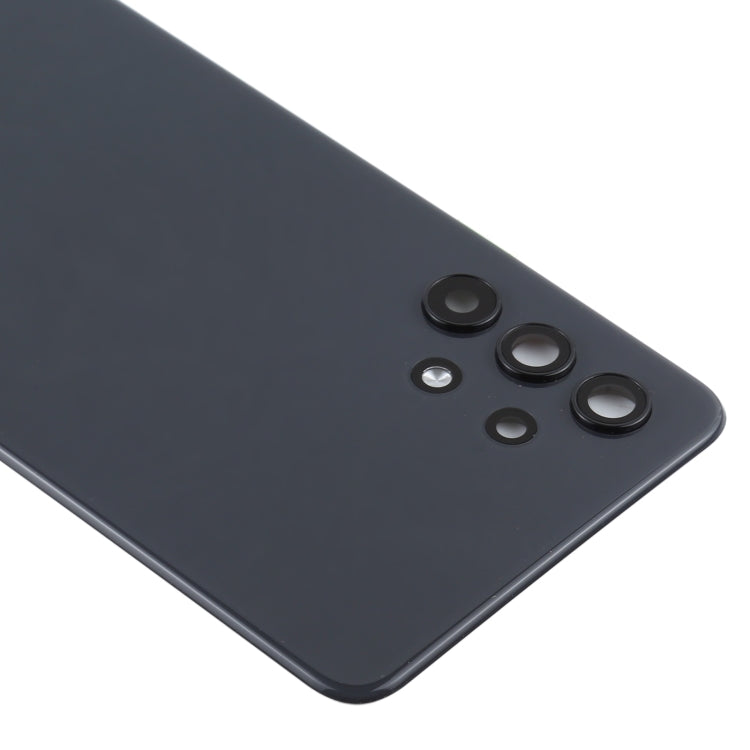 For Samsung Galaxy A32 4G Battery Back Cover with Camera Lens Cover (Black)