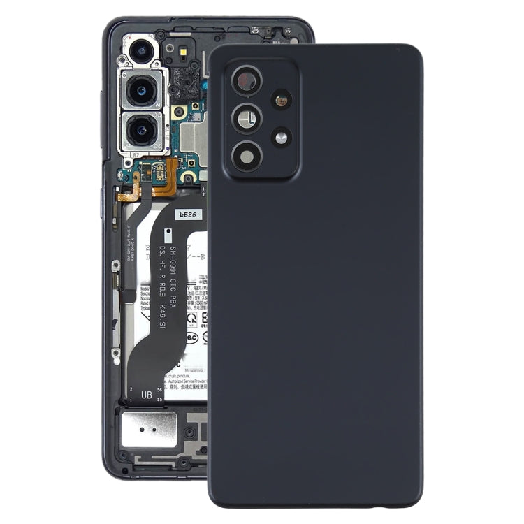 For Samsung Galaxy A52 5G/4G Battery Back Cover with Camera Lens Cover (Black)