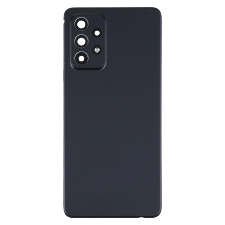 For Samsung Galaxy A52 5G/4G Battery Back Cover with Camera Lens Cover (Black)