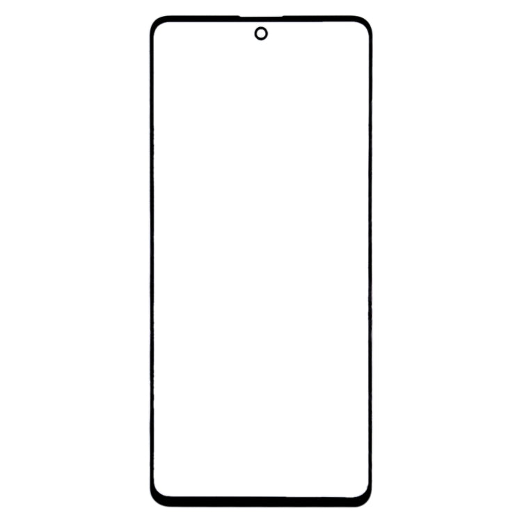 For Samsung Galaxy A71 10pcs Front Screen Outer Glass Lens (Black)