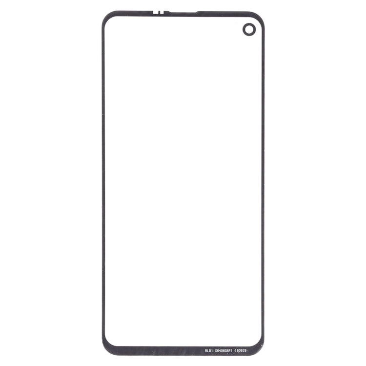 For Samsung Galaxy A8s / Galaxy A9 Pro 2019 10pcs Front Screen Outer Glass Lens (Black)