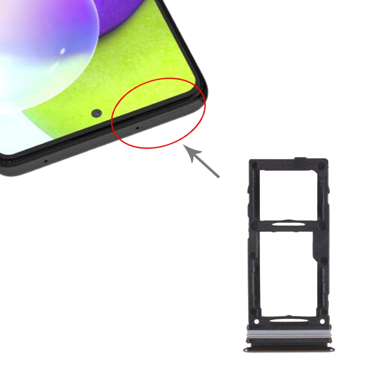 For Samsung Galaxy A52 SM-A525 SIM Card Tray + SIM Card Tray / Micro SD Card Tray